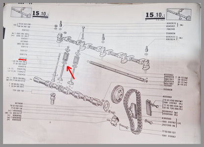Klepveer ring – Renault 16 L-TL – OEM 0607970300 – Used