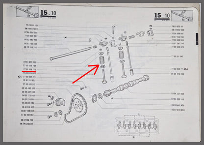 Valve spring – Renault 12 – OEM 7700509770