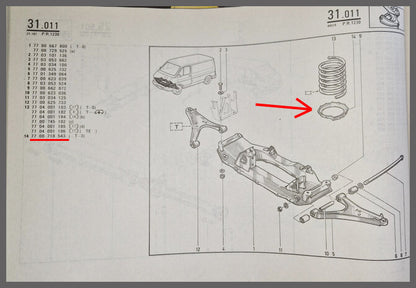 Coupelle d'amortisseur – Trafic – OEM 7700718543 – NOS