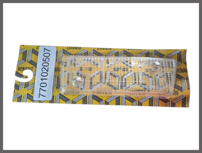 Knipperlicht glas voorzijde links (Cibie) – Renault 14 – OEM 7701020507 – NOS