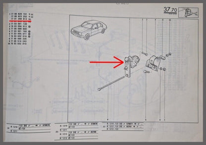 Remdrukverdeler – Renault 14 – OEM 7701348813 – NOS