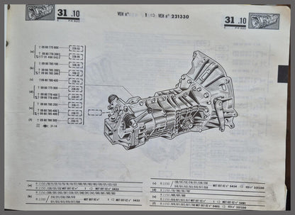 Versnellingsbak type 336-14 – Renault 16 – OEM 336-14/ 0980788400 – NOS