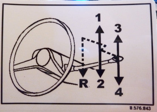 Transparent inside car window sticker with wiring diagram 1150 1965 1967 – Renault 16 (1150 1965 - 1967)– OEM 8576843