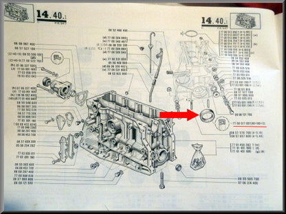 Krukas keerring (80x100x13 mm) – Renault 12 – Renault 15 - Renault 5 - OEM 7703087080