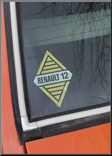 Binnenruit auto sticker – Renault 12