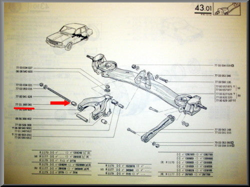 Vlotter carburateur DIR - DAR  - Renault 5 - Renault 12 - Renault 16 -  OEM 7701002309.