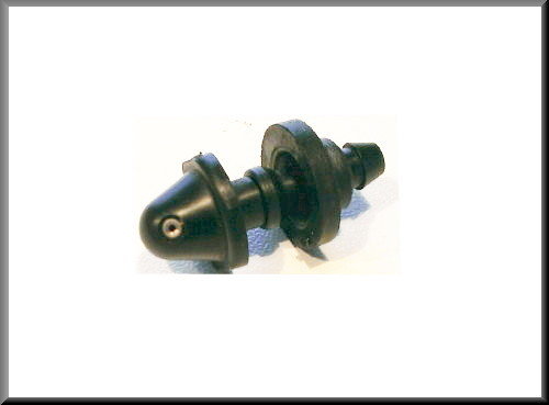 Ruitensproeier kopje zwart – Renault 12 – Renault 15 - Renault divers - OEM 7704000002