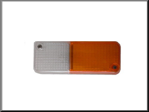 Parking light reflector left yellow white SEIMA – Renault 12 (old type) – OEM 7701349009