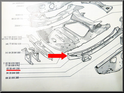Langsbalk subframe links – Renault 16 – OEM 0256441200