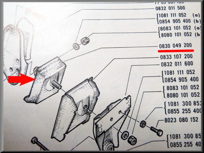 Motorsteun links – Renault 16 – OEM 0830049200