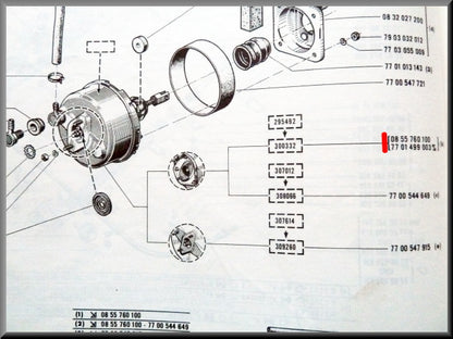 Servofrein – Renault 16 TS (1er type) – OEM 0855760100 / 7701499003