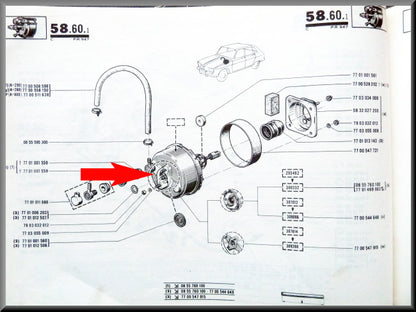 Servofrein – Renault 16 TS (1er type) – OEM 0855760100 / 7701499003
