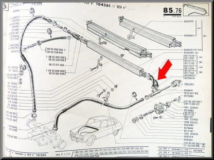 Kachel slang – Renault 16 – OEM 0857730400