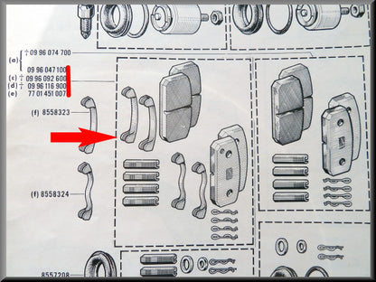 Plaquettes de frein – Renault 16 L – OEM 0996047100