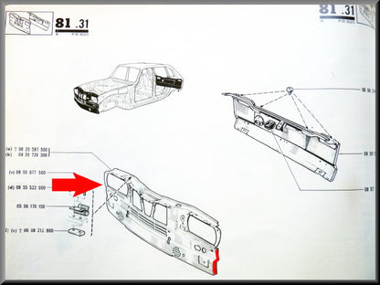 Voorfront zijdeel rechts – Renault 16 – OEM 1100506080