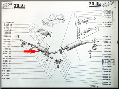 Middendemper – Renault 16 TS (1151) – OEM 7700504186