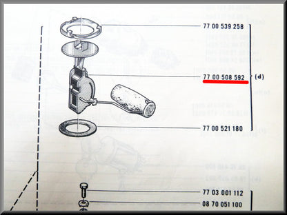 Jauge de réservoir de carburant – Renault 16 – OEM 7700508592