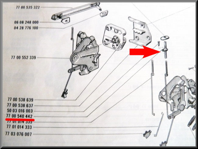 Slotglaasje – Renault 16 TX – OEM 7700540442