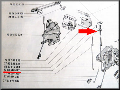 Slotglaasje – Renault 16 TX – OEM 7700540442
