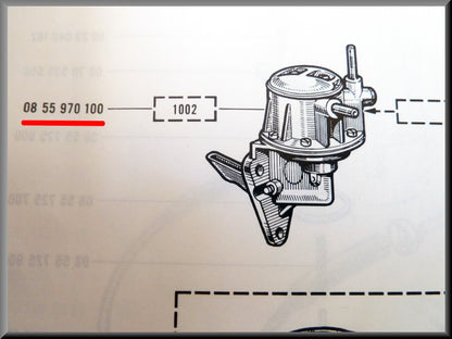 Pompe à essence (2 raccords) – Renault 16 TL, L – OEM 0855970100