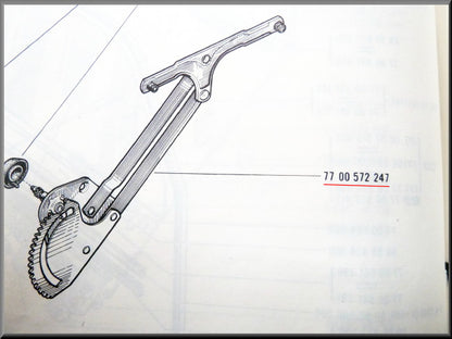 Mécanisme de lève-vitre avant gauche – Renault 16 – OEM 7700572247