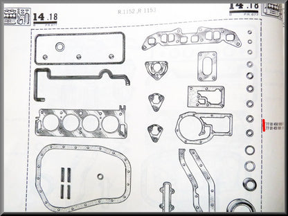 Motorpakking set – Renault 16 TL, L – OEM 7701450505
