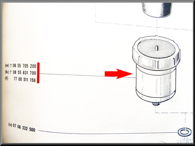 Remvloeistof reservoir – Renault 16 L, TS (1150 - 1151) – Renault 12 - OEM 0855705200