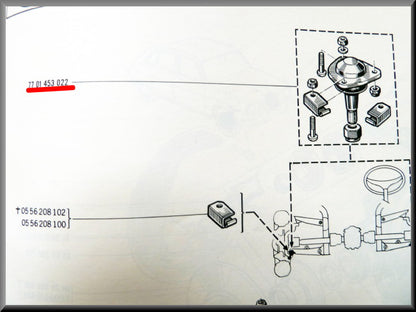 Fuseekogel onder – Renault 16 – OEM 7701453022