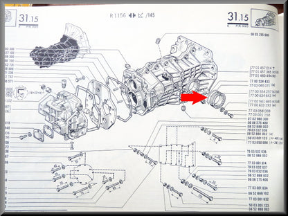 Joint torique d'écrou de réglage de roulement de différentiel – Renault 16 – OEM 7703065071