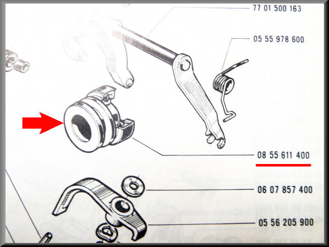 Release Bearing – Renault 16 L, TL, TS < 1972 – OEM 0855611400