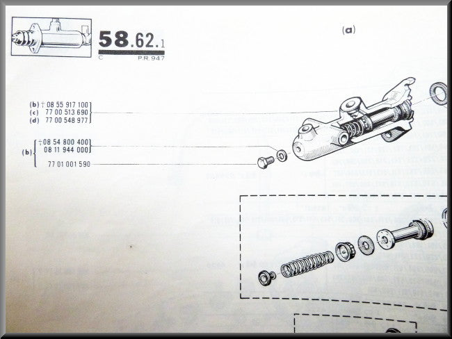 Hoofdremcilinder  – Renault 16 TS type 1 – OEM 7700513690