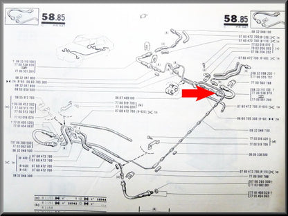 Remslang set achter – Renault 16 – OEM 7700551289