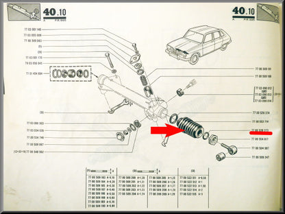 Stuurhuis hoes – Renault 16 - Renault 12 - Renault 17 - OEM 7700553714