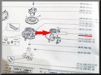 Contactpunten Ducellier - Renault 16 - Alpine 110 – Renault diverse – OEM 7701200739 / 0854137800