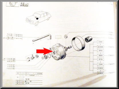 Servofrein – Renault 16 TL, TS – OEM 7701017597