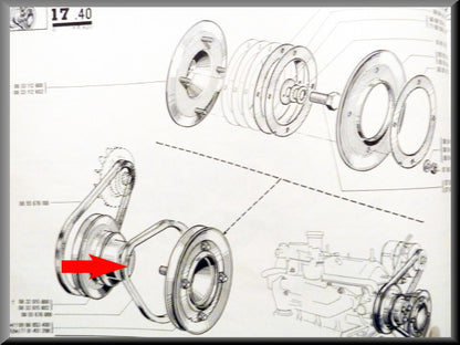 Large V-belt – Renault 16 – OEM 7701348229 / 0855676000