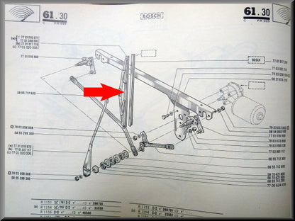 Ruitenwisserblad 35 cm – Renault 16 – OEM 7701348081
