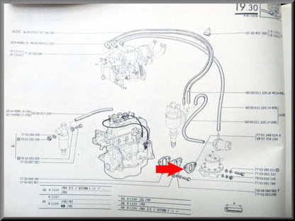 Benzinepomp pakking  – Renault 12 – Renault 4 - Renault 5 - Renault 16 -  OEM 0857704100