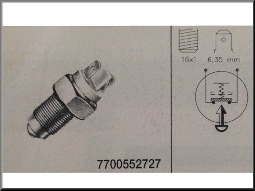 Achteruit rij schakelaar – Renault 12 –  Renault 15 - Renault 16 - Renault divers - OEM 7700501280