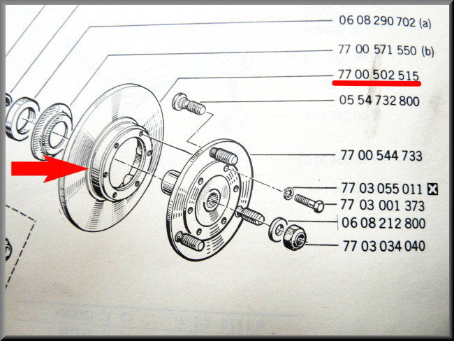 Brake Discs – Renault 12 – Renault 5 – Renault 15 – OEM 7700502515
