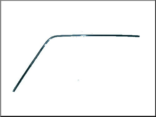 Right rear gutter molding – Renault 12 – OEM 7700517695