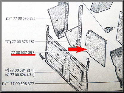 Radiateur schotje – Renault 12 – OEM 7700537397