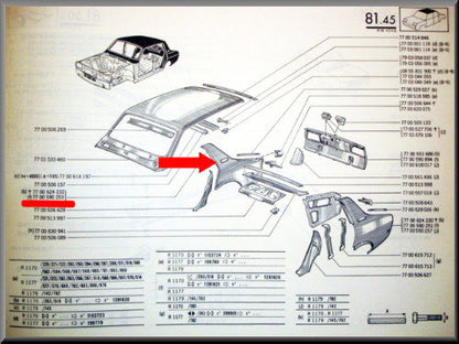 Achterscherm rechts – Renault 12 – OEM 7700590253