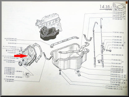 Distributiedeksel – Renault 12 – Renault 15 - OEM 7700590394