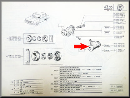Cylindre de roue arrière gauche Girling – Renault 12 – OEM 7701024261