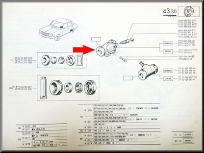 Wielrem cilinder achter rechts Girling – Renault 12 - Renault 15 – OEM 7701024262