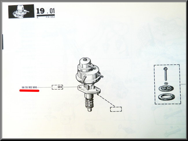 Pompe à essence – Renault 12 Gordini – Renault 16 – Renault divers – OEM 0855952800