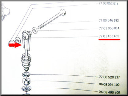 Stabilizer Bar Link Pin – Renault 12 – Renault 15 - Renault 17 - OEM 7701453465