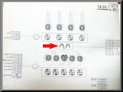 Axiaal lager (2 80mm) – Renault 12 Gordini – Renault 16 Renault divers OEM 7701454038