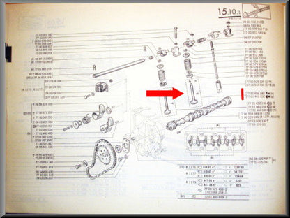 Inlet valve – Renault 12 – Renault 5 – Estafette – OEM 7701458180